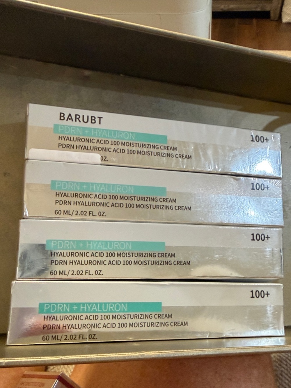 BARUBT PDRN + Hyaluron Moisturizing Cream - 4 pack, new in box
